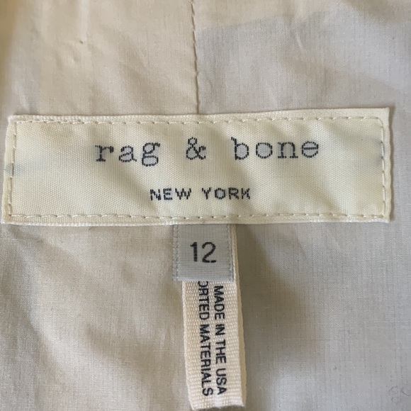 rag&bone NY navy cotton/hemp US made shawl collar single button boxy blazer EUC - Picture 2 of 8